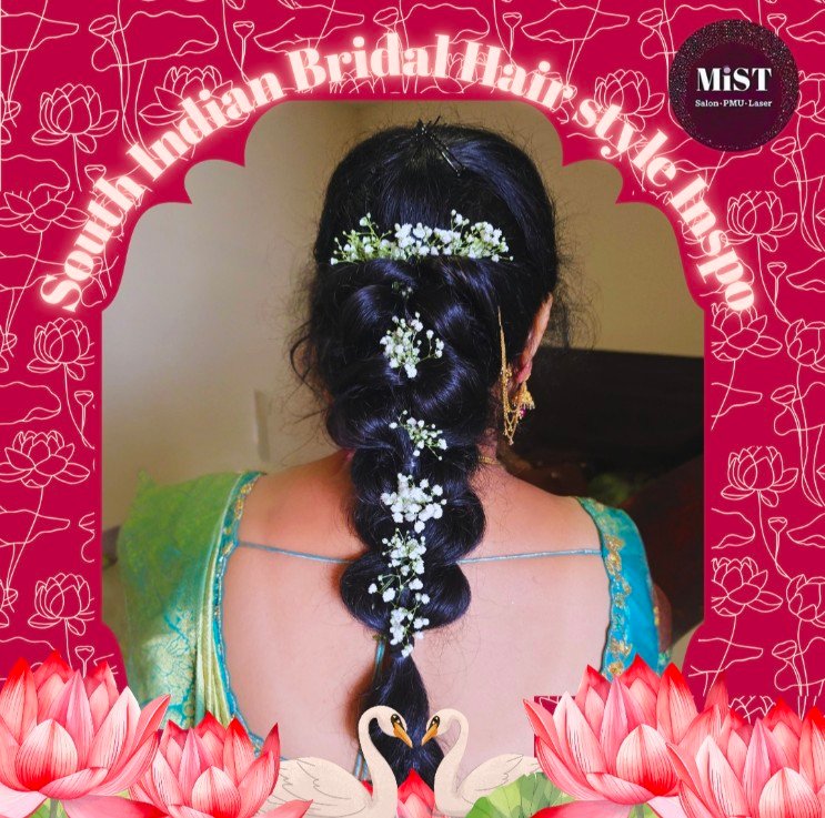 South Indian bridal hairstyle at MiST Unisex Salon, Kurnool