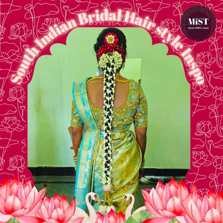 South Indian bridal hairstyle at MiST Unisex Salon, Kurnool