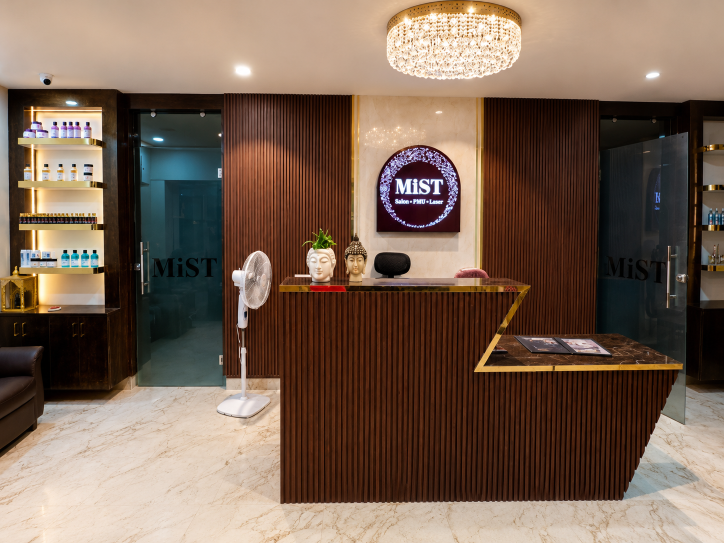 MiST Unisex Salon interior, Kurnool
